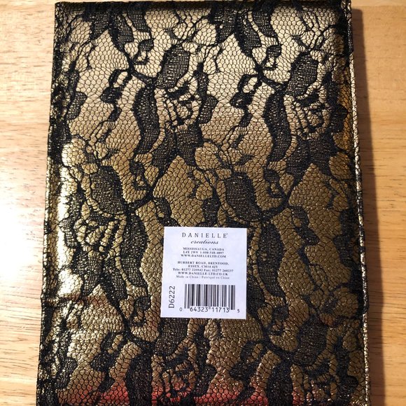 NWT Danielle Pink Gold Silver Lace Travel Home Folding Easel Mirror Lot of 3 - Picture 6 of 7